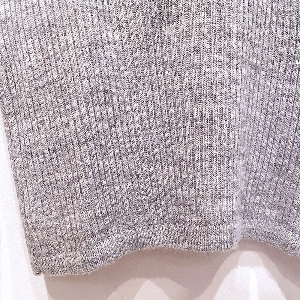 Courreges Grey Ribbed Turtleneck - S - Picture 5 of 7